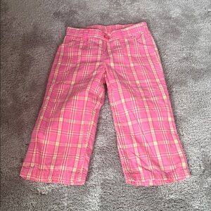 jumping beans Pink Plaid Capri Pants